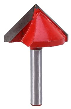 Fayelume 90-Grad-V-Rille-Schneidwerkzeug, 6*32 mm V-förmiges Fräsen für Holz, CNC Fräser CNC-Machinenschneider aus Wolframstahl zum Gravieren