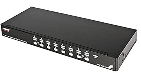 StarTech.com 16 Port 1U Rackmount USB PS/2 KVM Switch with OSD (SV1631DUSBGB)