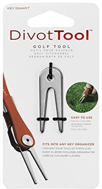 KeySmart Unisex Praktisches Werkzeug Pitchgabel für Golfspieler, Silber, one Size