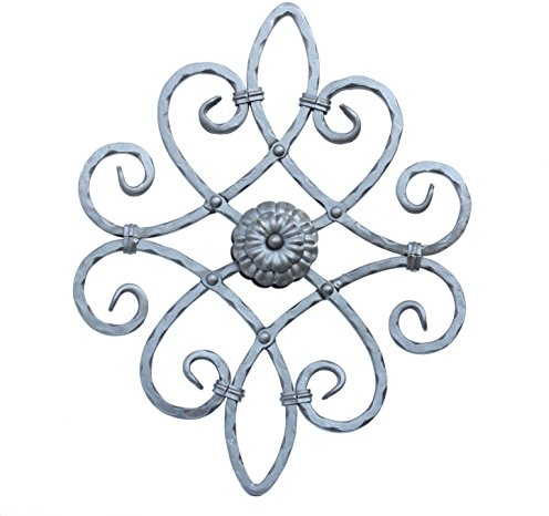 UHRIG Schmiedeeisen Ornament aus Eisen geschmiedet, z.B. als Zierelement für Fenstergitter, Geländer, Zaun, Gartentor UVM.