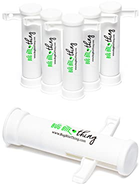 Bug Bite Thing Suction Tool, Poison Remover - Bug Bites and Bee/Wasp Stings, Natural Insect Bite Relief- White/6 Pack