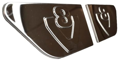1 x Unique Edelstahl Spiegel poliert Stahl Badge für Scania P 2004?2009 Dekoration Front Schild Cover
