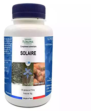 Solaire 120 gélules | Préparez Votre Peau au Soleil avec des Antioxydants Naturels