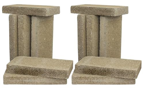 US Stove Company FireBrick 4.5 x 9 x 1.25 Inch Wood Stove Ceramic Fire Bricks (12 Bricks)