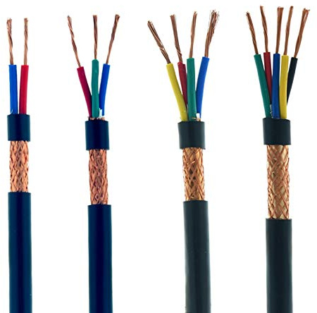 PYouo-Kupferkabel Kupferdraht 5M abgeschirmtes Kabelsignal elektrische Drähte Steuersignalleitung, 2/3/4/5 Pin, 0,3 0,5 0,75 1 1,5 2,5 mm, Werkzeugzubehör (Color : 1mm, Specification : 4pin)