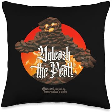 Unleash The Peat Peat Monster Islay Malt Whisky Throw Pillow