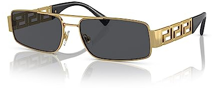 Versace Herren 100287 Sonnenbrille, Gold, 60 mm, gold, 60