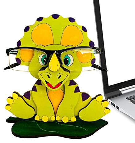 fanelod Kreativer Brillenhalter Tier - Lustiger Brillenhalter | Handgefertigter - geschnitzter Brillenhalter, süßer Sonnenbrillenständer für den Schreibtisch