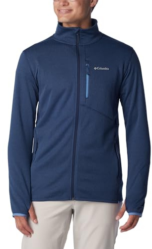 Columbia Park View Fleece Full Zip, Giacca In Pile Con Cerniera Intera Uomo, Collegiate Navy Heather, Taglia L