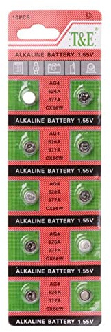 Labstandard 10 PièCes/Carte Pile Bouton Ag4 377A 377 Lr626 Sr626Sw Sr66 Lr66 Piles Bouton pour Montre Jouets CaméRa à Distance Bouton Batterie 357A