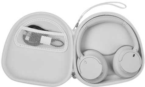 PAIYULE Hörlursfodral för Sony WH-CH720N 520, för JBL Tune 720BT, Vit | Bred passform hörlursfodral för Sony Wireless Headset, gjord för daglig förvaring och resor, endast låda