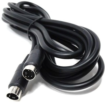 DRUT 3m S-Video (SVHS) Cable 4-pin Male to Male Gold Plated Compatible With TV, HDTV, DVD, VCR, Camcorder, Game Console