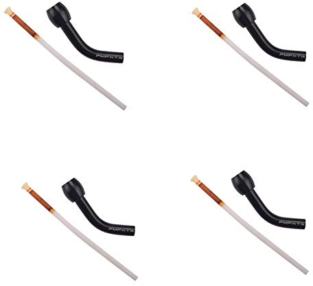 Fahrrad Bremszug Schaltzug Set 2/4 stücke Fahrrad hinten Umwerferröhre MTB Ellenbogen Aluminiumlegierung Kabel Verlängerung Rohr Fahrradausrüstung Zubehör schwarz / rot / blau Fahrradteile ( Size : Bl