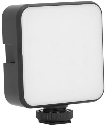 RGB Videoleuchte, 2500 K Bis 9000 K Vollfarb LED Kameraleuchte mit 3 Kaltschuhhalterungen, 1200 MAh Wiederaufladbare Tragbare Fotobeleuchtung für Selfie Vlogging