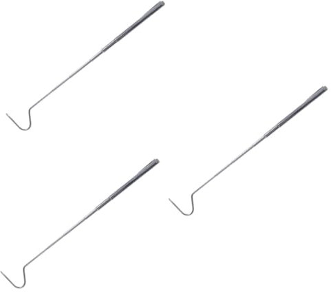 POPETPOP 3stücke Stainless Steel Snake Hook Ausziehbarer Reptilienfang-Haken Für Sichere Handhabung Von Schlangen Und Reptilien Tragbar Und Praktisch Für Außeneinsatz