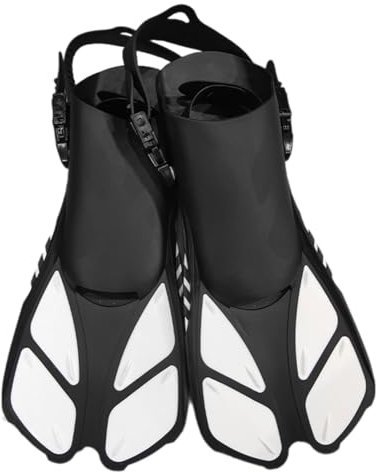 Bottone Kurze Schnorchelflossen, Reisegröße, verstellbar, offene Ferse, Schwimmflossen, Scubas-Flossen, verstellbare Haspen, Schwimmflossen
