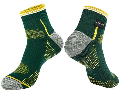 RANDY SUN Wasserdichte Socken 3-lagig CoolMax Wandern Atmungsaktiv Kältebeständig
