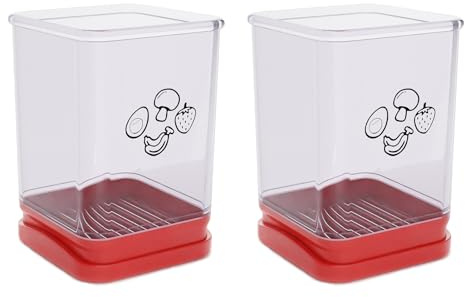 2 PCS Tewodila Fruit Slicer Cup, Speed Cutter for Strawberry Banana Grape Egg, Stainless Steel Vegetable Cutting Kitchen Gadget, Kitchen Portable Slicing Tool