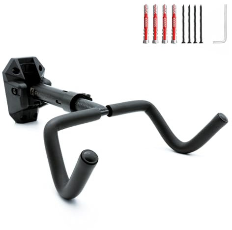 Fahrrad Wandhalterung inkl. fischer-Dübel | extra stark 30 kg Tragkraft | drehbar klappbar verstellbar | gehärtetes Nylon Wandstück | weiche Schaumstoff-Polsterung | für Rennrad, MTB, E-Bike