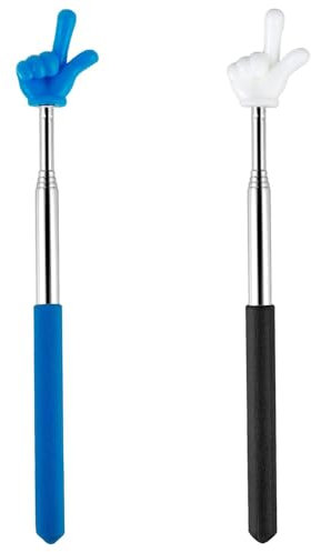 2 Pcs Punteros Telescópicos para Maestros, Puntero de Pizarra Blanca, Retráctil Varilla Señaladora Extensible, para Oradores Presentación Aula Oficina