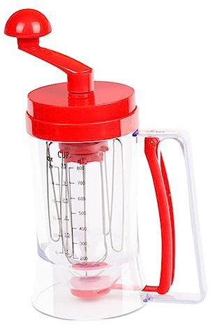 GLEAVI Dosatore Manuale per Torte e Pancake Dispenser per Impasto Frusta in Metallo Separatore Ergonomico per Muffin e Cupcake Facile da Usare