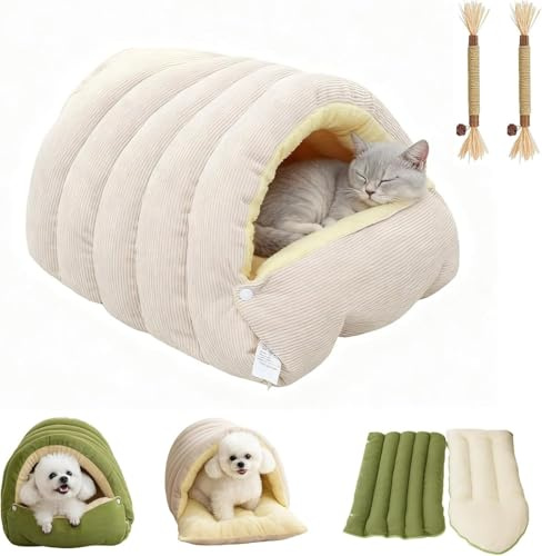 Cama Acogedora Monster para Gatos, Cueva para Mascotas para Gatos de Interior, Cama Tienda Suave y Cálida para Gatos, Cama Interior Cálida y Suave para Mascotas, Casa Tienda, Perrera para Perros, Cama