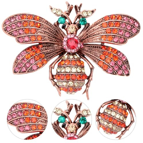 JEWEDECO Broche Insecte Rétro en Alliage, Accessoire de Vêtement Chic, pour Soirée, Résistante à L'usure et Originale