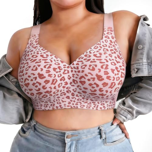Curlady Jelly Support Wireless Bra, Seamless Full Coverage Push Up Bras | No Underwire Everyday T-Shirt Bra, Plus Size Friendly, Gel Bras for Women Uk