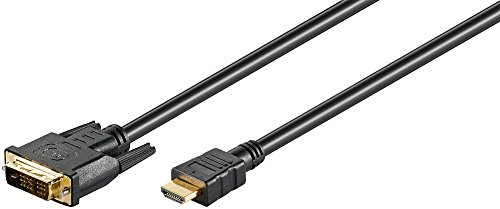Goobay HDMI/DVI-D (19 Broches HDMI mâle vers DVI-D (18 +1) Prise, Contacts plaqués Or) 3 m (Import Allemagne)