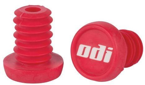 Old Dutch International ODI Barend Plug Ersatz Lenker Enden Stopfen 1 Paar (2St) + Fantic26 Sticker (Rot)