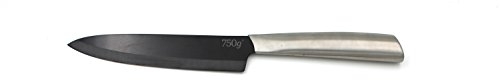 750 G 163-24 Couteau Céramique du Chef, Noir