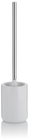 Kela 20503, WC-Garnitur Isabella, Keramik, H 46 cm / ∅ 10,5 cm, Weiß