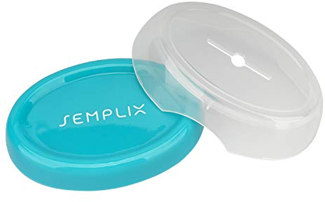 SEMPLIX Magnet-Nadelkissen mit Glaskopf-Stecknadeln bunt 0,60 x 0,30mm (im Lieferumfang enthalten)