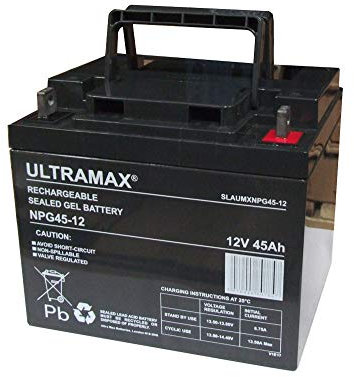 ULTRAMAX 12V 45AH (38AH 40AH) VRLA AGM/GEL MOBILITY SCOOTER & WHEELCHAIR BATTERY