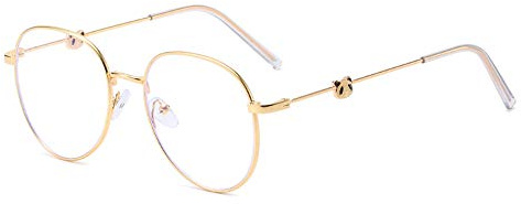 GEMSeven Schönes Mädchen Cartoon Panda Muster Myopie Brille Metall Kurzsichtige Brille