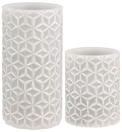 Pauleen 48118 Cosy Ornament Candle Wachskerze mit Batterie mit Timerfunktion 6H Timer LED Kerze 2er Set