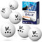 Villkin Tischtennisbälle 3 Sterne 40+ 24 Stück - Langlebige Ping Pong Bälle - Tischtennis Bälle für Freizeit & Wettkampf Table Tennis Balls - Tischtennisball 40mm (Weiß)