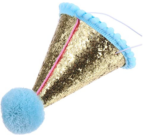 TOYANDONA Geburtstagshut Aus Vliesstoff Mit Glitzernden Pailletten Für Party Geburtstagskegel Als Foto-requisite Für Kindergeburtstage Langlebig Und Haltbar