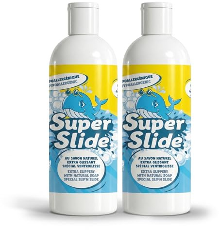 Super Slide Naturseife Extra Rutschig 1L | Special Wasserrutschmatte | Naturseife | Hypoallergen | Extra Rutschig | Wasserspiel im Freien | 100% Spaß | OriginalCup