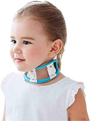 Collier Cervical Orthèse cervicale pour enfant, collier cervical pédiatrique pour dormir, support de cou réglable pour coup fouet cervical, stabilisateur de tête de torticolis, soutien des blessures