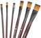 6 Pzs Pennelli per Pittura Artistica Pennelli per Dipingere di Nylon a Punta Piatta Pennello di Dettaglio Pennello Set di Acrilico Acquerello Olio Pittura per Principianti Adulti Bambini Artisti