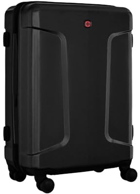 WENGER Legacy Large Hartschalenkoffer mit 4 Rollen, Trolley, Groß, 99 (115) l, Sicherheitsschloss, Damen Herren, Reisen Urlaub, Rot, 610873