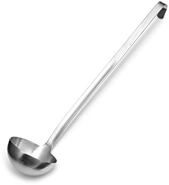 Forgast Edelstahl Suppenkelle | 0,2l | Schöpfkelle | Saucenlöffel | Löffel | für Servieren von Saucen, Suppen