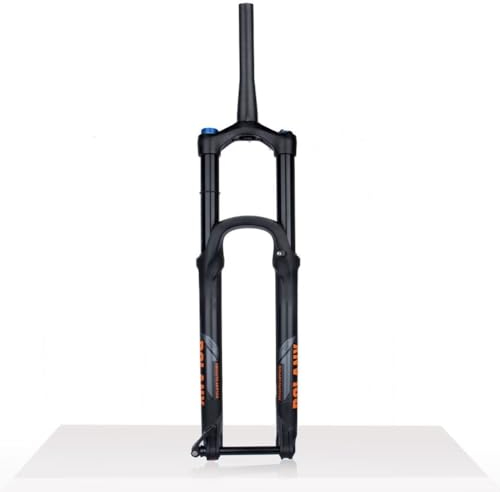 HIMALO Downhill Mountain Bike Suspension Forks 27.5/29 DH MTB Air Fork Travel 160mm Rebound Adjust Black Tapered Fork Boost Thru Axle 15 * 110mm (Color : Manual, Size : 27.5'')