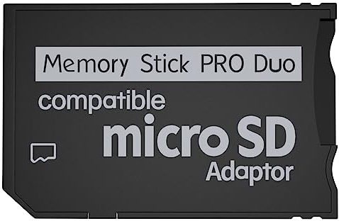 Adattatore per memory stick per PSP: scheda da Micro SD a PSP Memory Stick PRO Duo MagicGate per Playstation portatile, fotocamera, Handycam