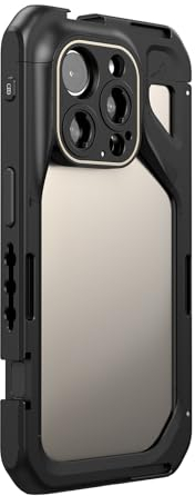 SMALLRIG Telefonkäfig für iPhone 15 Pro, mobiles Videokäfig-Rig aus Aluminiumlegierung, Smartphone-Videokäfig-Gehäusestabilisator für Videoaufzeichnung/YouTube/Live-Streaming/Vlog/Videografie – 4396B