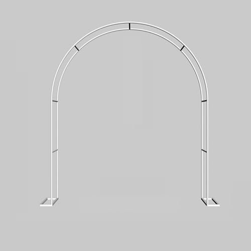 Arche de Jardin Exterieur Metal, Portillon de Jardin avec Plusieurs Options, Mariage Arche Arceau À Rosiers Tuteur Colonne de Jardin Arche Plantes Grimpantes ( Color : White , Size : 300*220*40 )