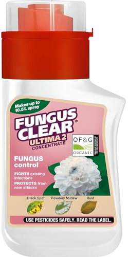 AMK® Fungus Clear Ultima 2 Concentrate 210ml Garden Plant Fungicide Black Spot Mildew Rust Plants Spot Control, 120434