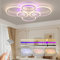 ZAITINZ Lámpara de Techo Regulable, Plafón LED Blanco Con Control Remoto, Interior Para Dormitorio 70W, Salón Redondo, 3000-6000K, 70*55cm