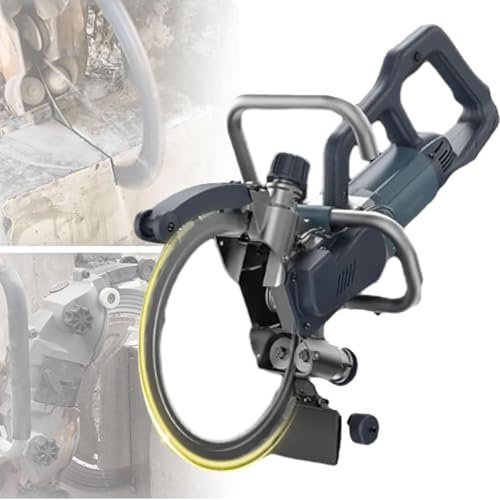 Scie Circulaire Mur Scie Circulaire Béton Scie Avec Lame, 270 Mm Machine De Découpe Pour Rainures Murales, Scie À Disque Humide/Sèche, Pompe À Eau Incluse,8800W